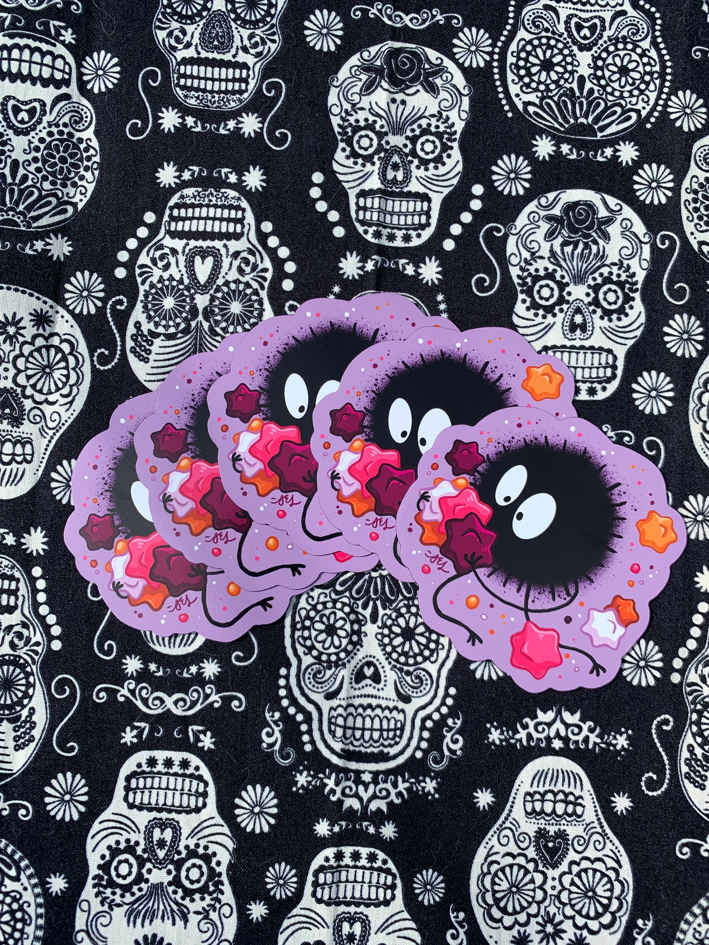 Lesbian Pride Soot Sprites ~ Studio Ghibli Magnets