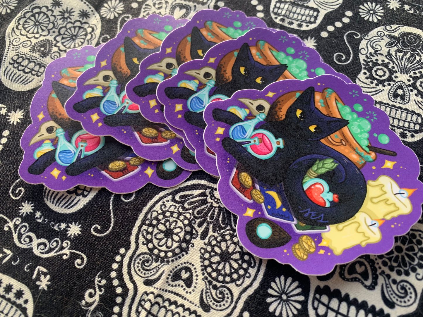 Witchy Cat ~ Stickers