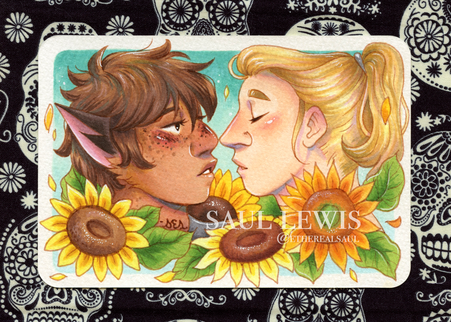 Catra & Adora ~ Original Illustrated Postcard