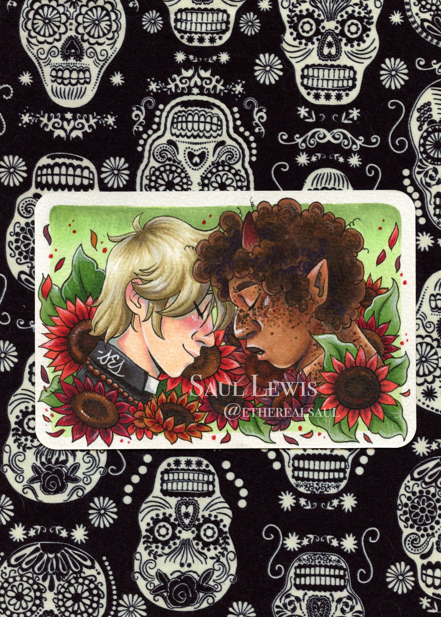 Cecil & Aurum ~ Original Marker Drawing