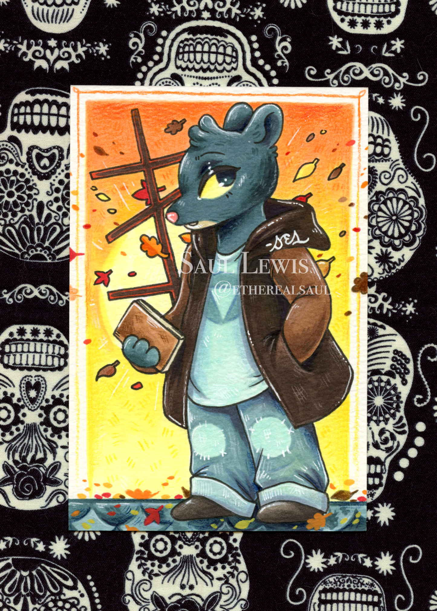Lori M. ~ Original Night in the Woods Marker Drawing
