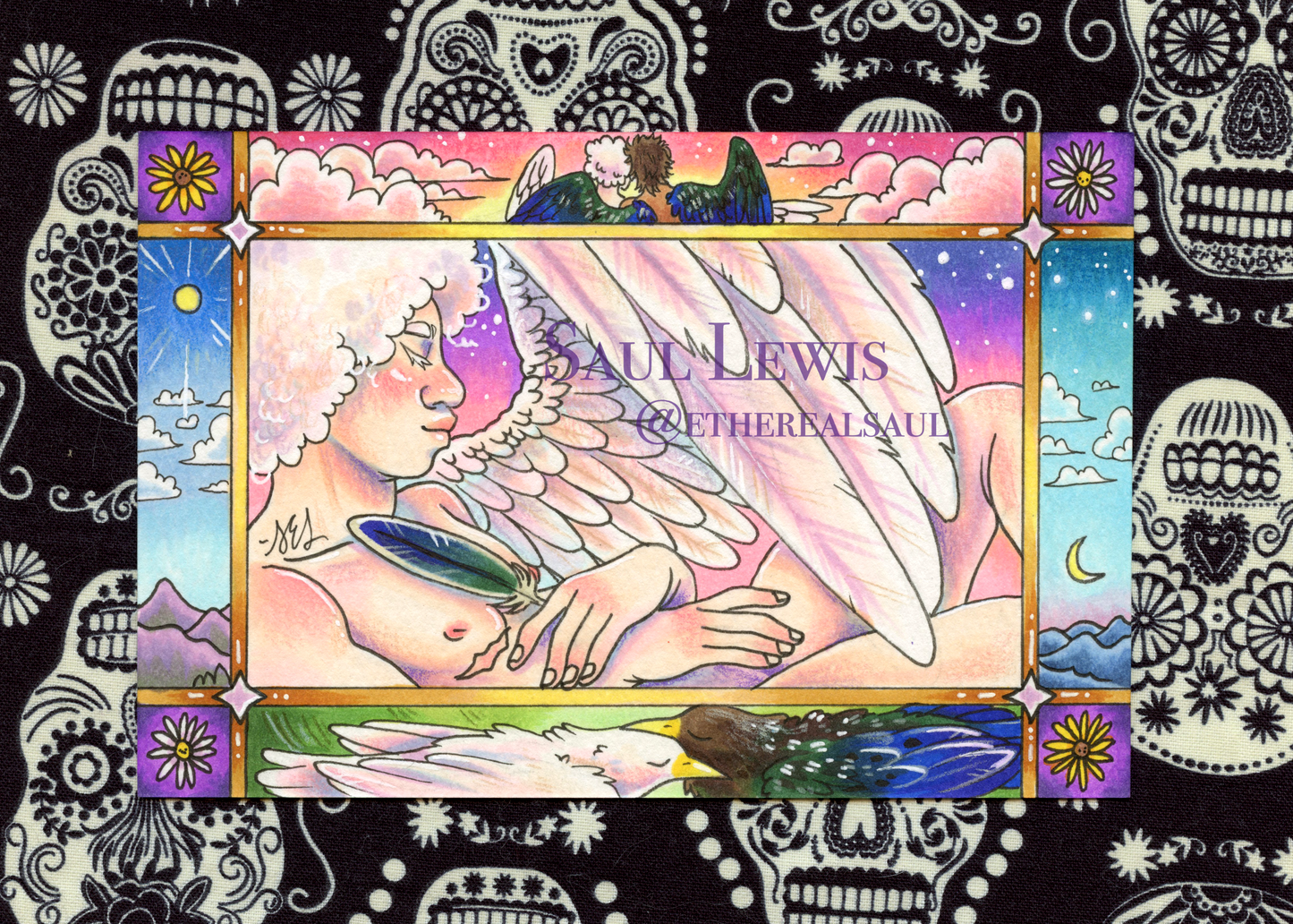 Loving ~ Original Mixed Media Drawing