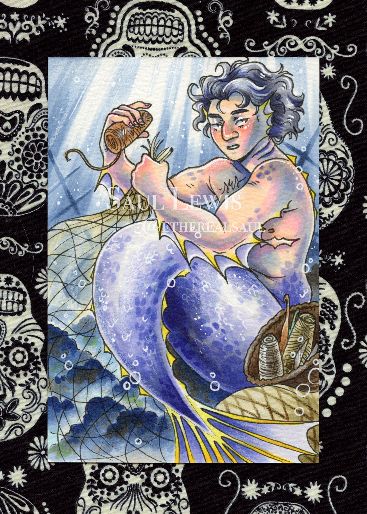 Net ~ Original Mixed Media Drawing