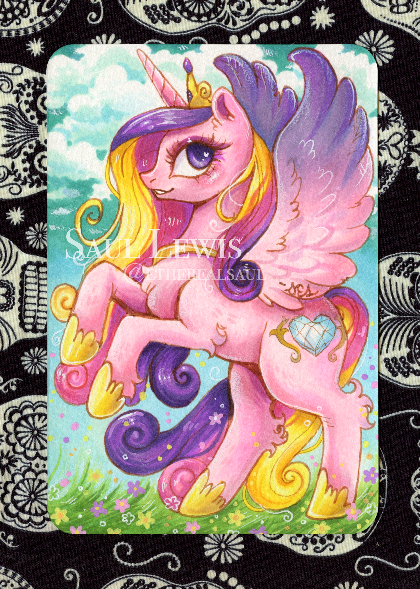 Princess Cadence ~ Original Mixed Media Drawing