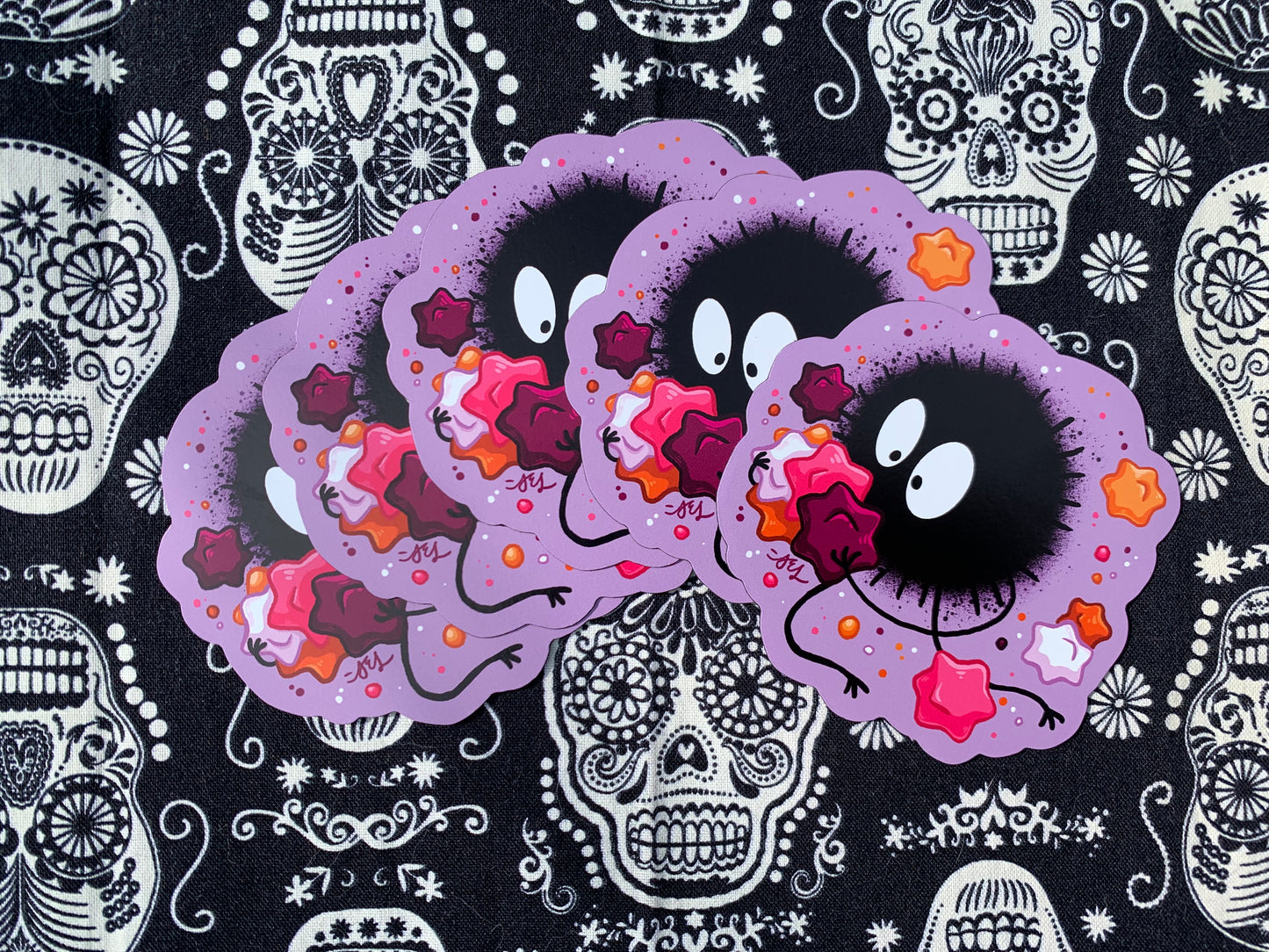 Lesbian Pride Soot Sprites ~ Studio Ghibli Magnets