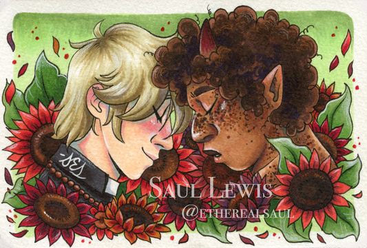 Cecil & Aurum ~ Original Marker Drawing