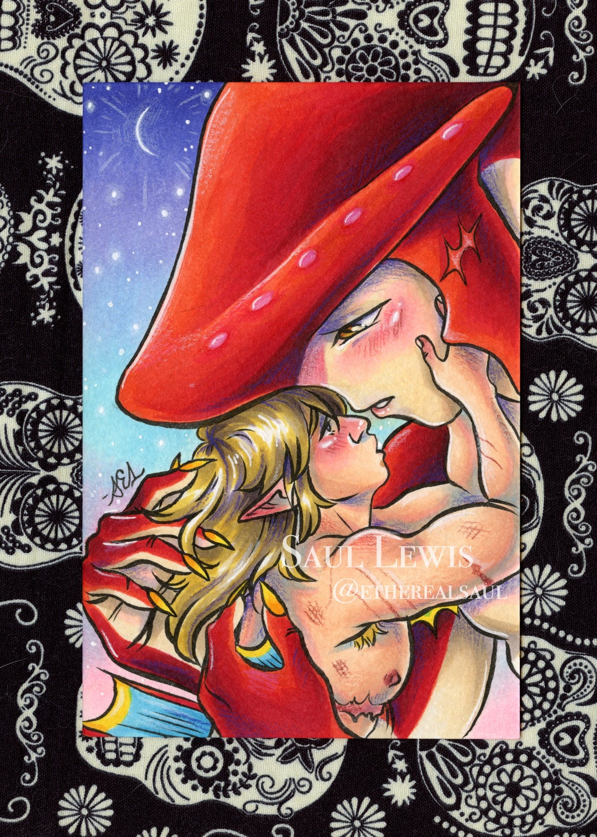 Dusk Stars ~ Original Sidlink Marker Drawing