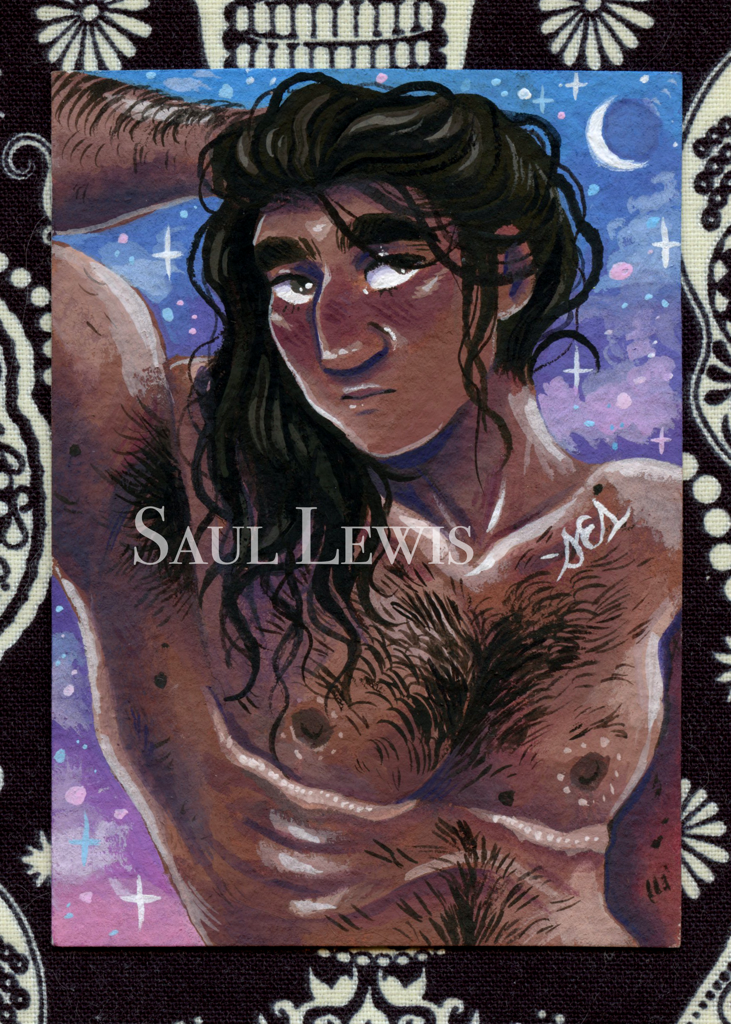 Faulkner at Dusk - Original Character ACEO