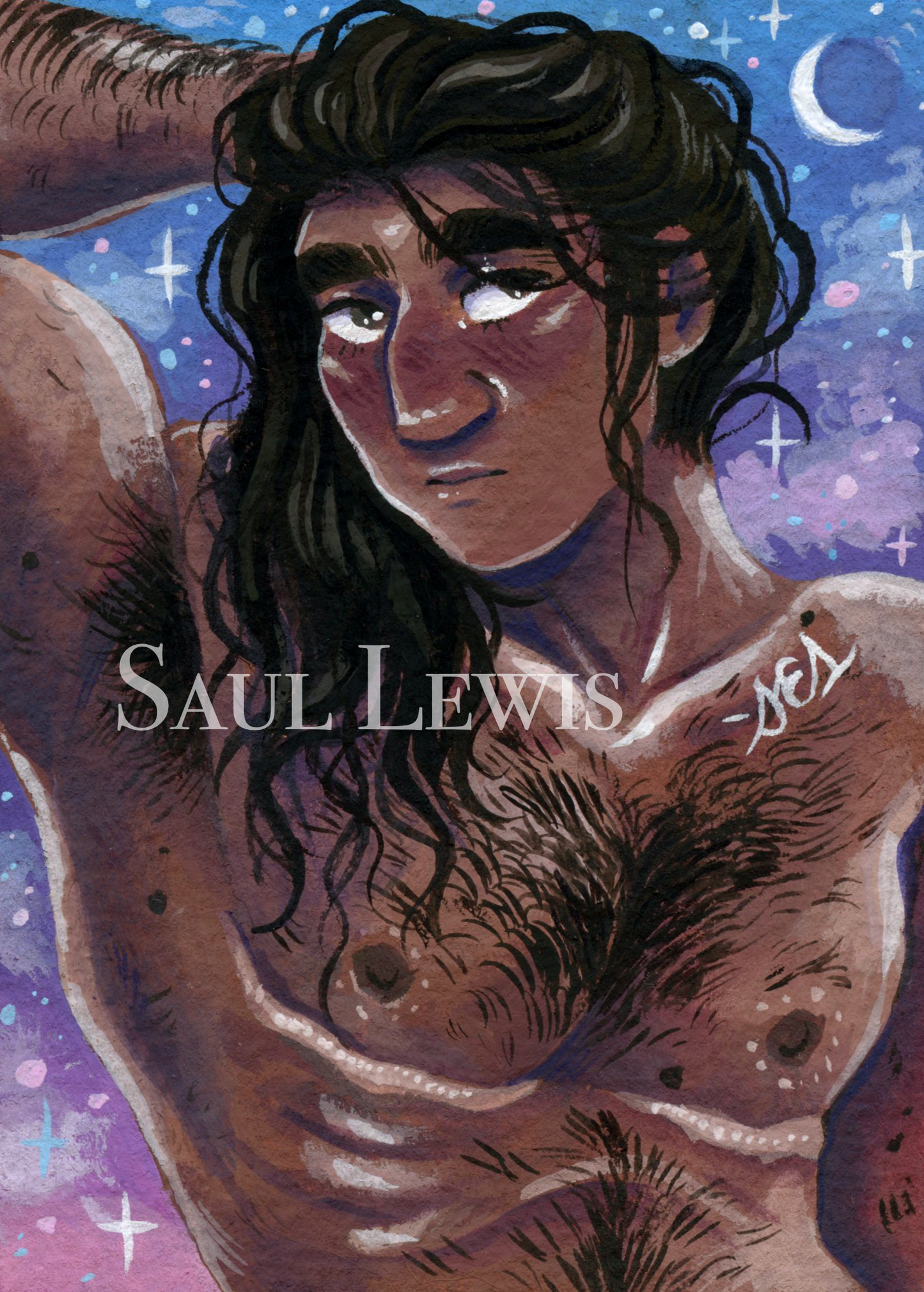 Faulkner at Dusk - Original Character ACEO