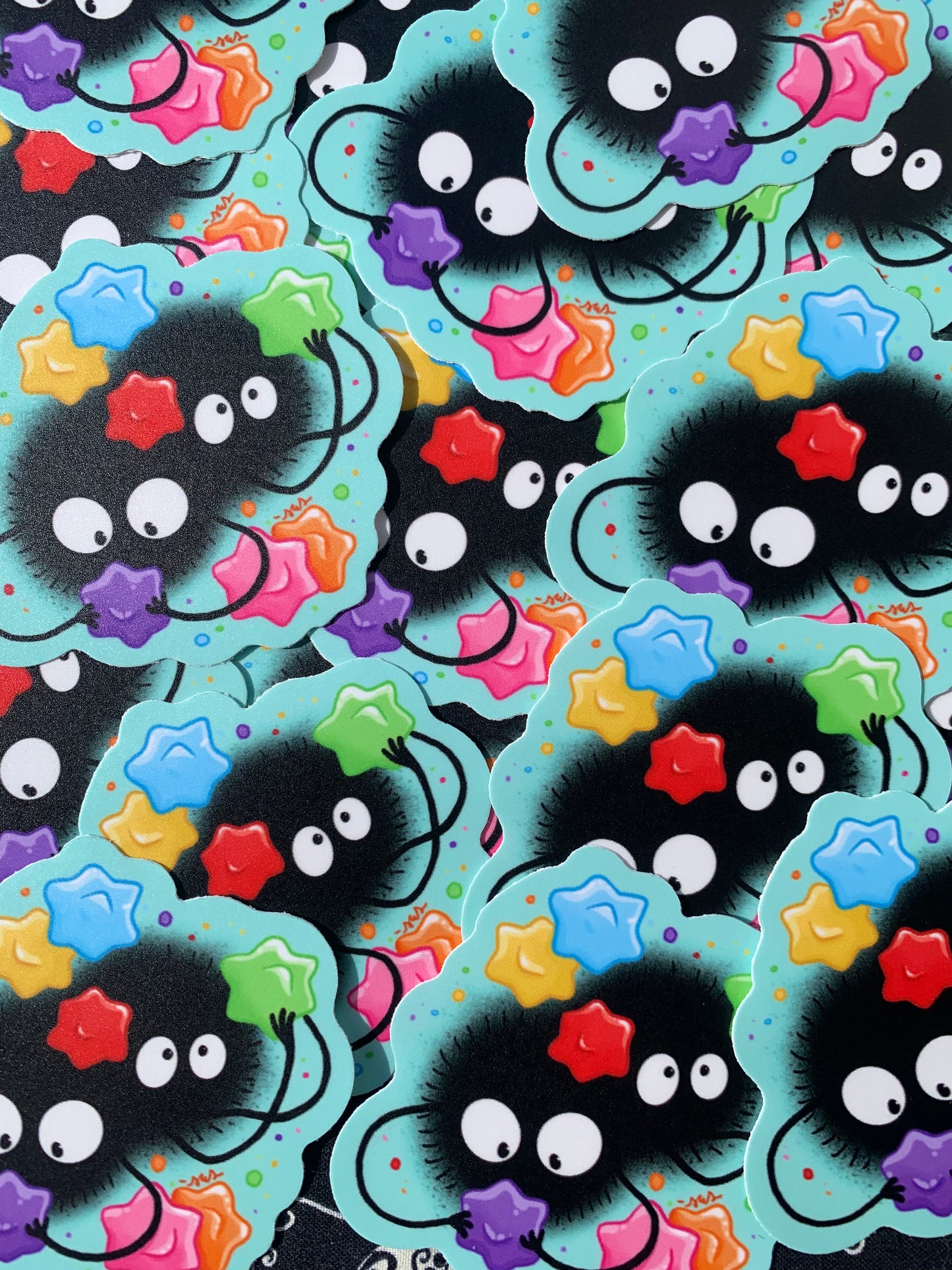 Gay Pride Soot Sprites ~ Studio Ghibli Stickers