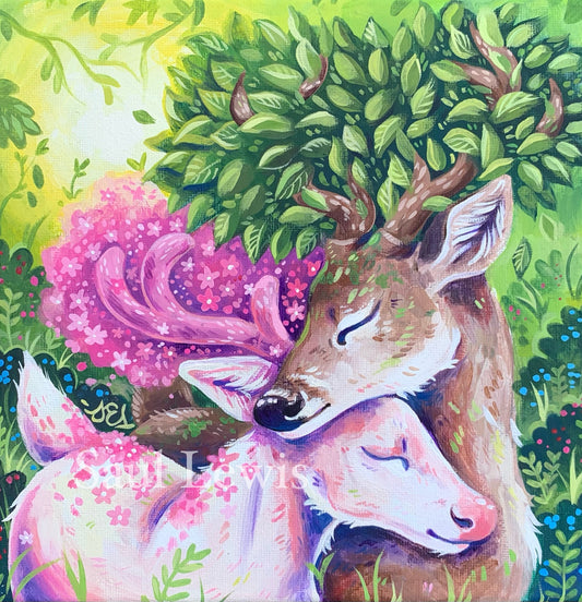 Flowering Bucks ~ Original Painting