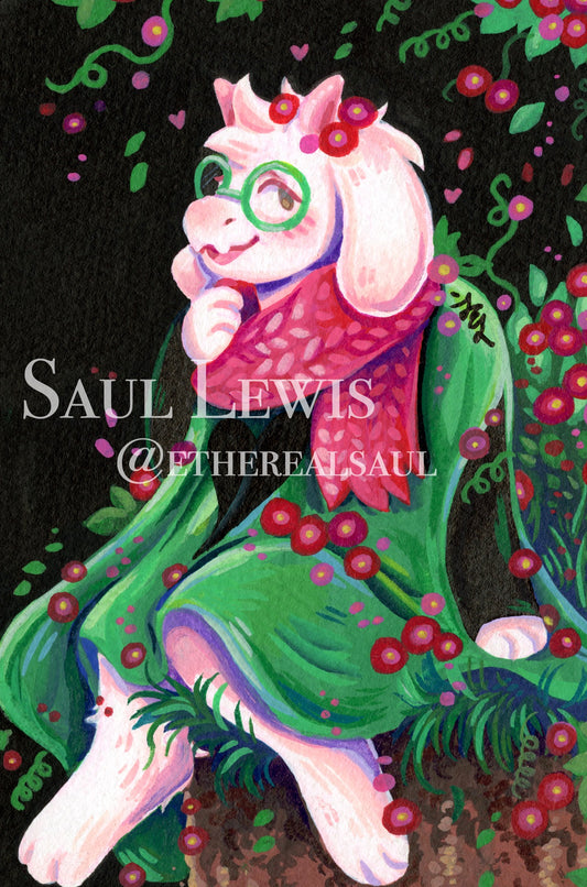 Ralsei ~ Original Acrylic Marker Painting