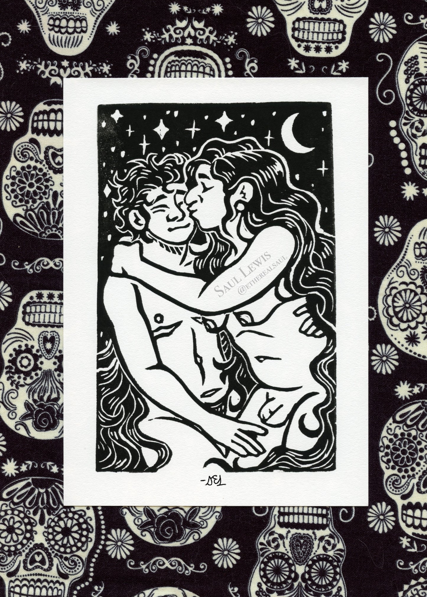 Moonlight ~ Linocut Prints