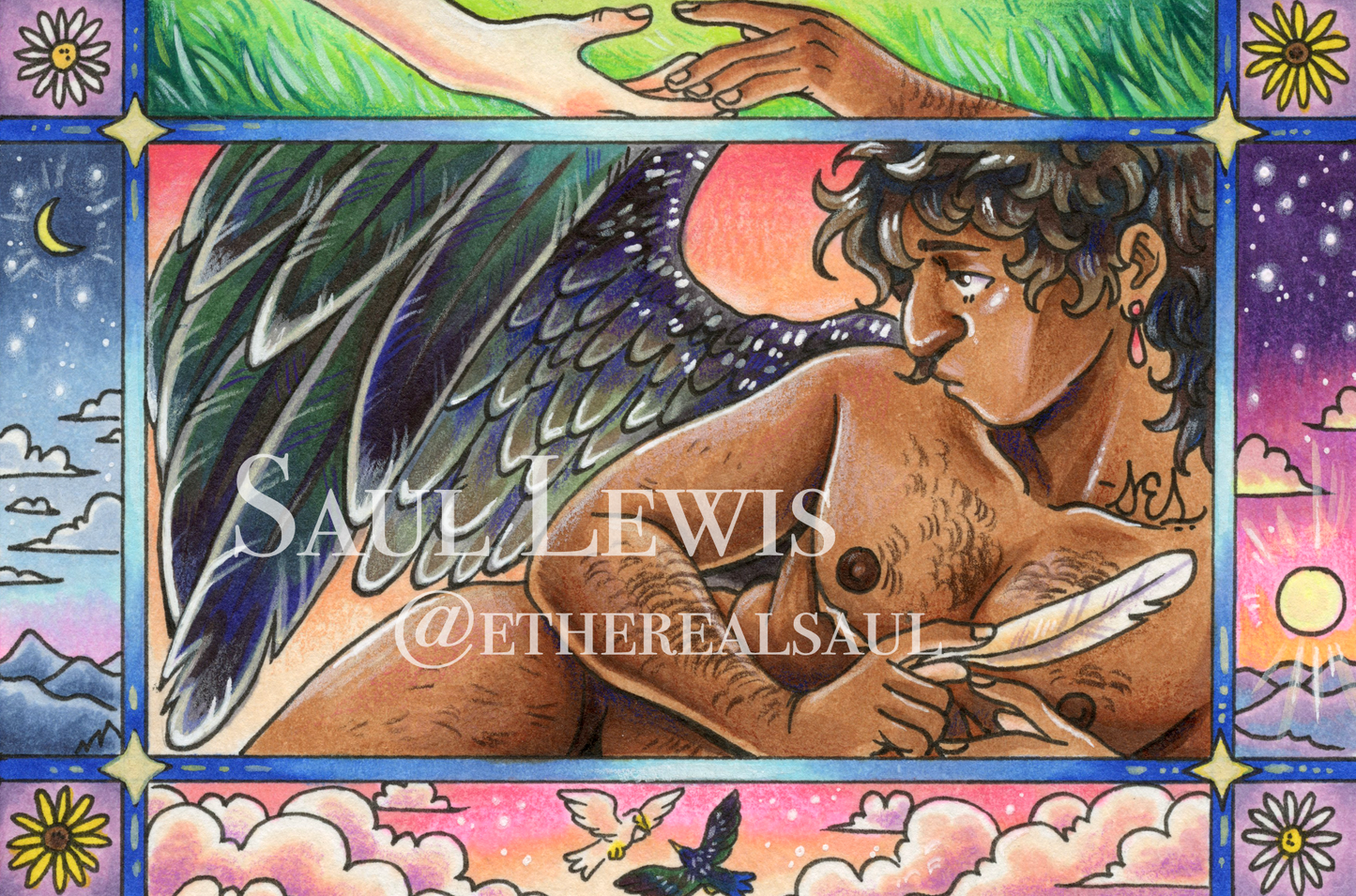 Longing ~ Original Mixed Media Drawing