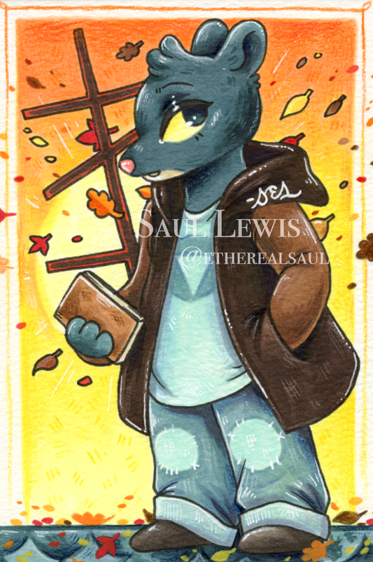 Lori M. ~ Original Night in the Woods Marker Drawing