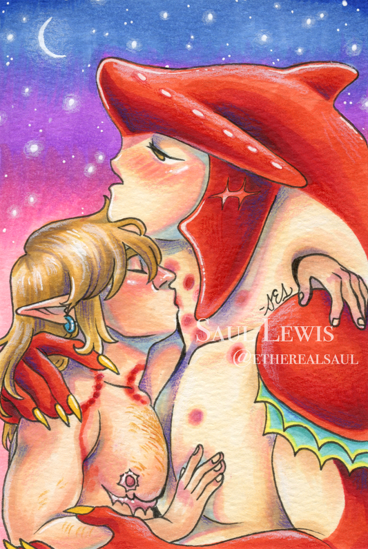Love Bites ~ Original Sidlink Marker Drawing