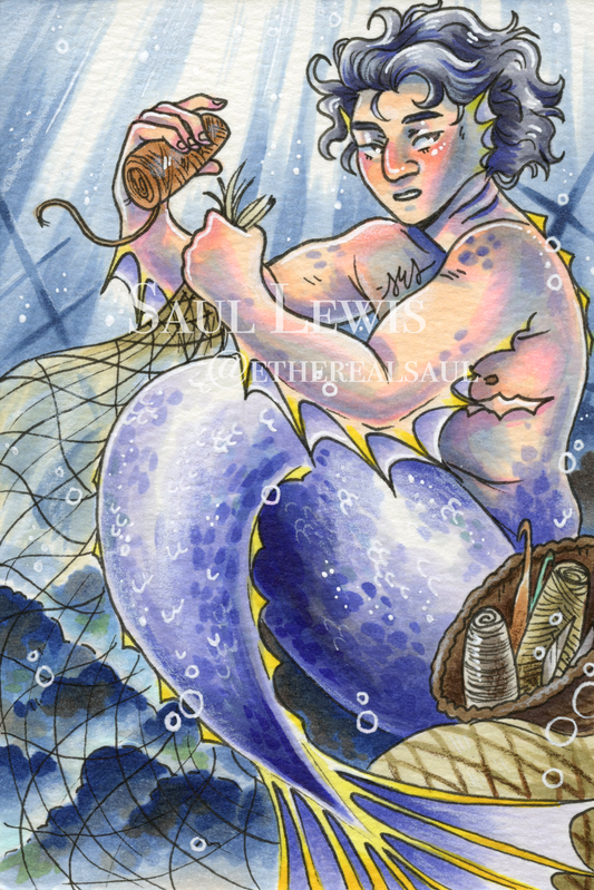Net ~ Original Mixed Media Drawing