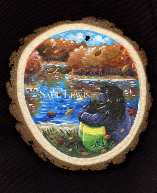 Leaves on the Lake - Original Deltarune Painting