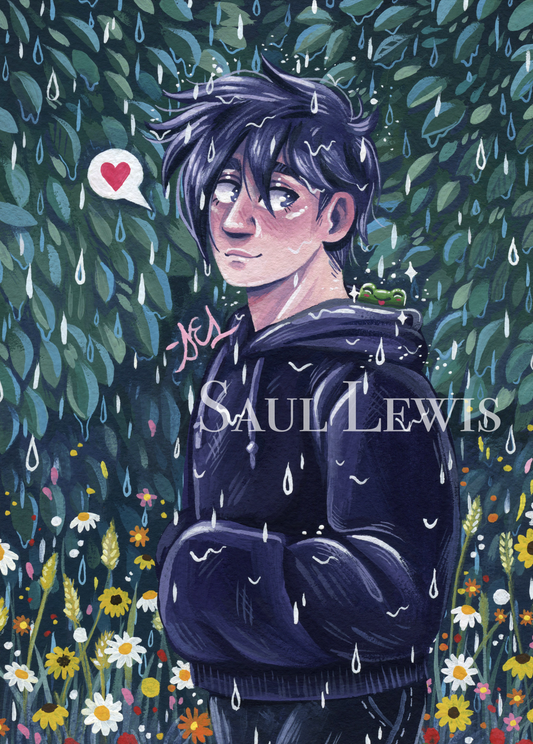 Sebastian & his Frog ~ Stardew Valley Original Painting